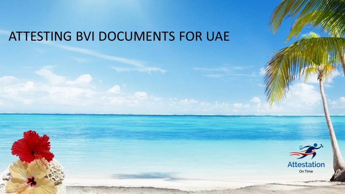 Attesting BVI Documents for UAE