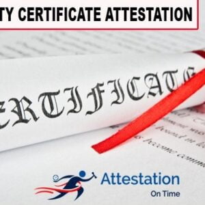 University Certificate Attestation